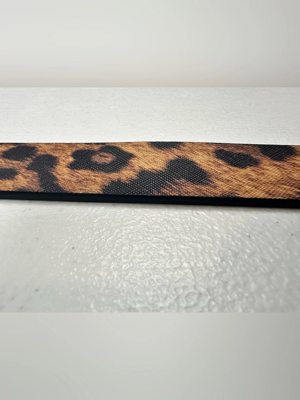 MICHAEL KORS WOMEN LEATHER BELT MK LOGO GOLD BUCKLE‎ CHEETAH LEOPARD PRINT Sz L